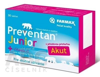 gk8dev0_400x400 FARMAX Preventan Junior Akut + vitamín C tbl s jahodovou príchuťou 1x30 ks – Obrázok 1