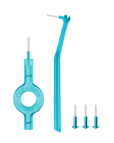 CURAPROX CPS 06 prime start tyrkysová (medzizubné kefky 5 ks + držiaky UHS 409 a UHS 470) – Obrázok 2