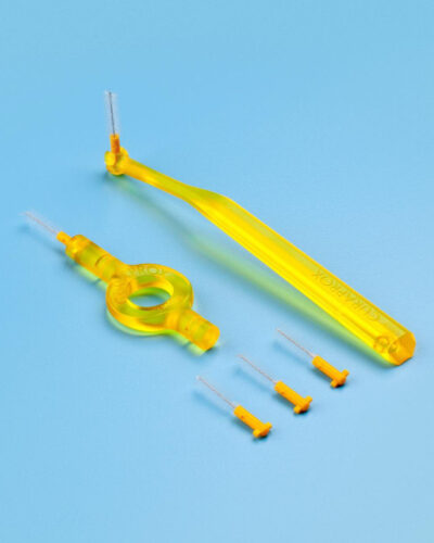 CURAPROX CPS 09 prime start žltá (medzizubné kefky 5 ks + držiaky UHS 409 a UHS 470) – Obrázok 2