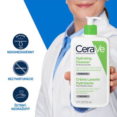 CeraVe Hydratačná čistiaca emulzia 236 ml – Obrázok 5