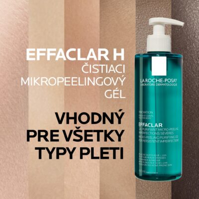 LA ROCHE-POSAY EFFACLAR mikropeelingový čistiaci gél 400 ml – Obrázok 4