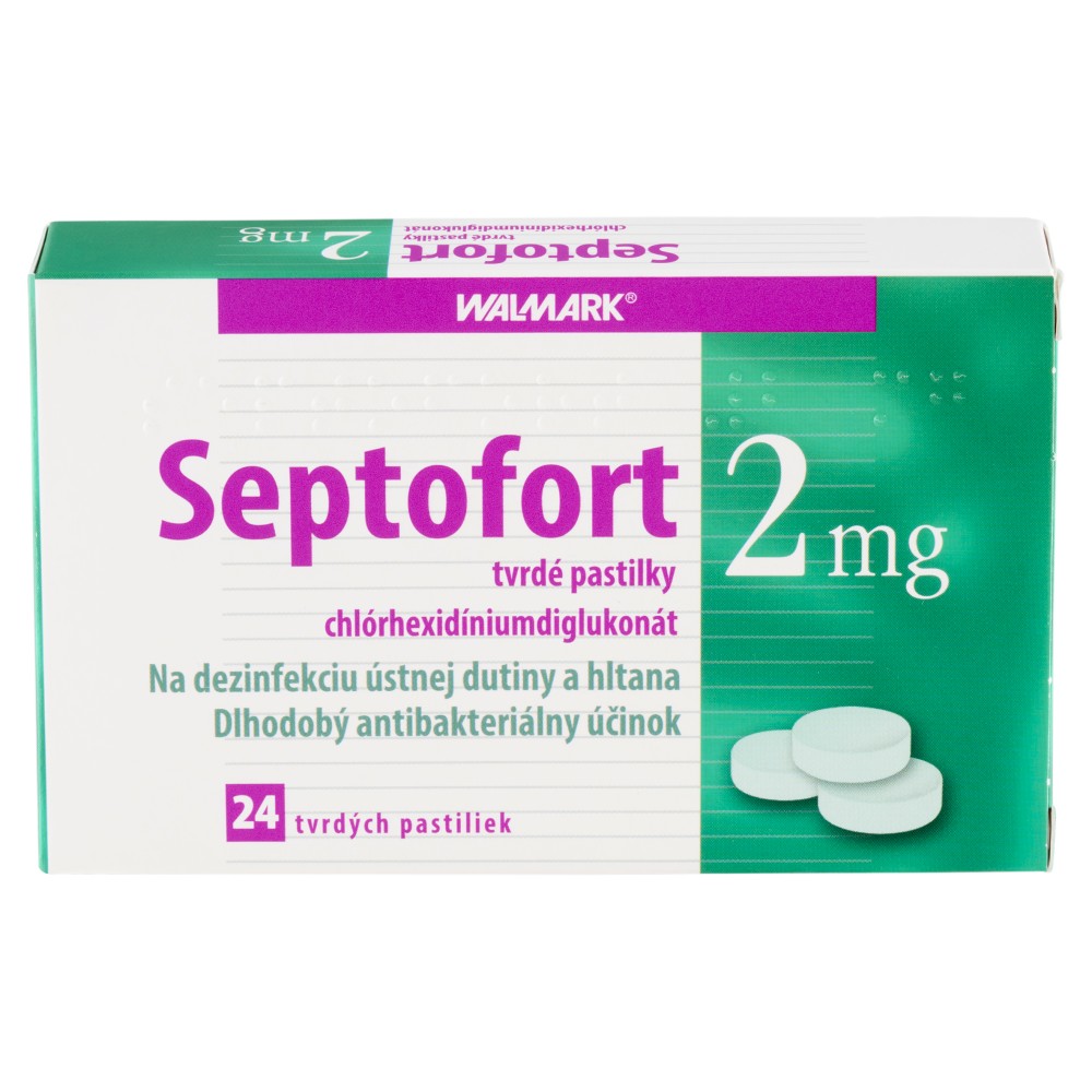 8594003976100_T5_Walmark_Septofort_2_mg_tvrdé_pastilky_24_pastiliek SEPTOFORT 2 mg 24 tvrdých pastiliek – Obrázok 1
