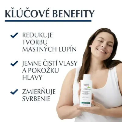 Eucerin DermoCapillaire Gélový šampón proti mastným lupinám 250 ml – Obrázok 3