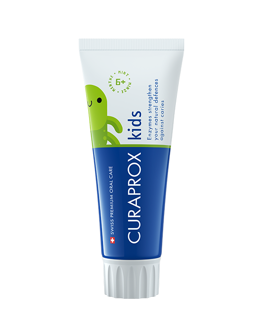 CURAPROX Kids 6+ detská zubná pasta, príchuť MÄTA 60 ml – Obrázok 1