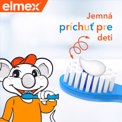 ELMEX DETSKÁ ZUBNÁ PASTA 2x50 ml – Obrázok 3