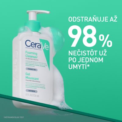 CeraVe Čistiaci penivý gél 236 ml – Obrázok 4