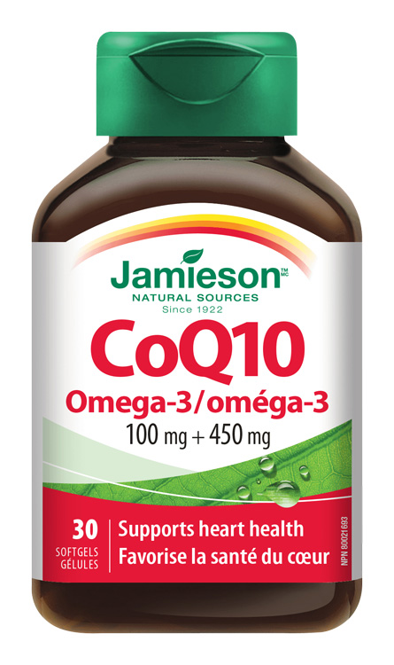 JAMIESON KOENZÝM Q10 s OMEGA 3 30 kapsúl – Obrázok 1