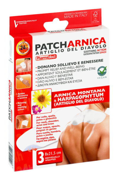 Pharmadoct PATCH ARNICA náplasti proti bolesti 8 x 21,5 cm 3 ks