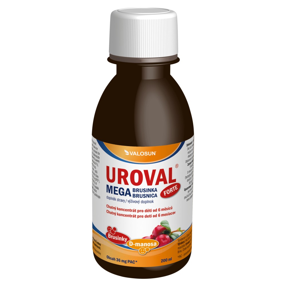 8594024761709_T1_Walmark_Uroval_Mega_brusnica_Forte_výživový_doplnok_200_ml VALOSUN UROVAL MEGA BRUSNICA FORTE sirup 200 ml – Obrázok 1