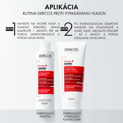 VICHY DERCOS ENERGY+ Stimulujúci šampón 200 ml – Obrázok 5