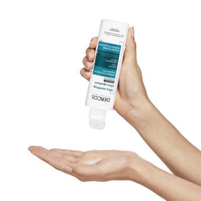 VICHY DERCOS Ultraupokojujúci šampón pre normálne až mastné vlasy 200 ml – Obrázok 5