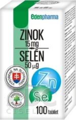 EDENPharma ZINOK 15 mg + SELÉN 50 µg tbl 1x100 ks – Obrázok 2