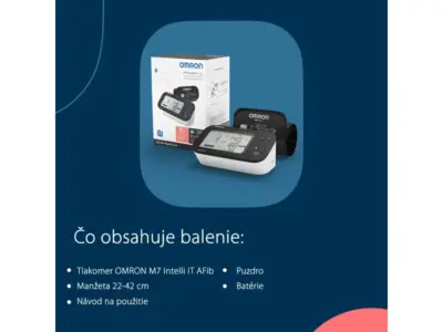 OMRON M7 Intelli IT AFIB tlakomer na rameno – Obrázok 5