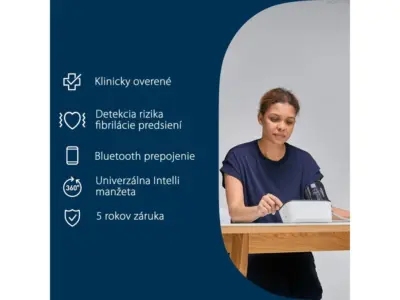 OMRON M7 Intelli IT AFIB tlakomer na rameno – Obrázok 6