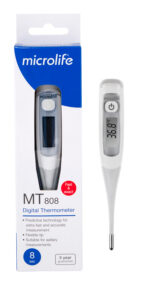MICROLIFE Digitálny teplomer MT 808 8-sekundový flexi – Obrázok 4