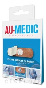 AU-MEDIC blokátor bolesti náplasti (crystal tape) 1x4 ks – Obrázok 2