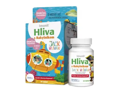 HLIVA s Rakytníkom JACK HLIVÁK - Imunit pre deti 60 tabliet + Darček 3D morský svet