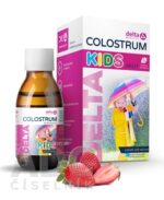 DELTA COLOSTRUM KIDS Jahoda tekuté 1x125 ml – Obrázok 2
