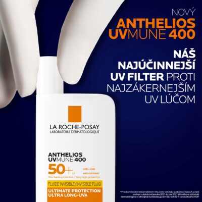 LA ROCHE-POSAY ANTHELIOS UVMUNE 400 SPF 50+ fluid 50 ml – Obrázok 3