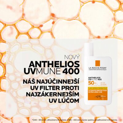 LA ROCHE-POSAY ANTHELIOS UVMUNE 400 SPF 50+ fluid 50 ml – Obrázok 4