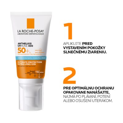 LA ROCHE-POSAY ANTHELIOS UVMUNE 400 SPF 50+ hydratačný krém 50 ml – Obrázok 2