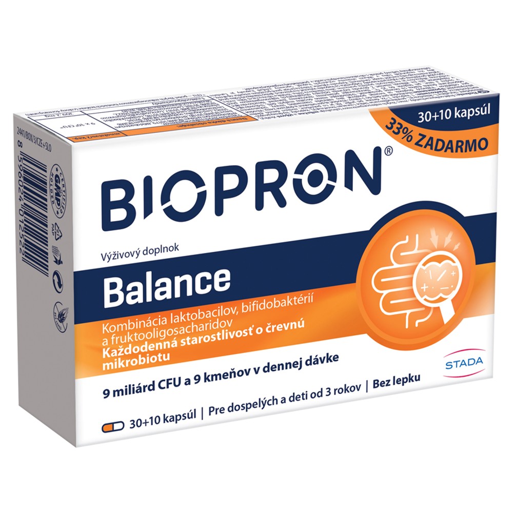 BIOPRON Balance 30+10 kapsúl – Obrázok 2
