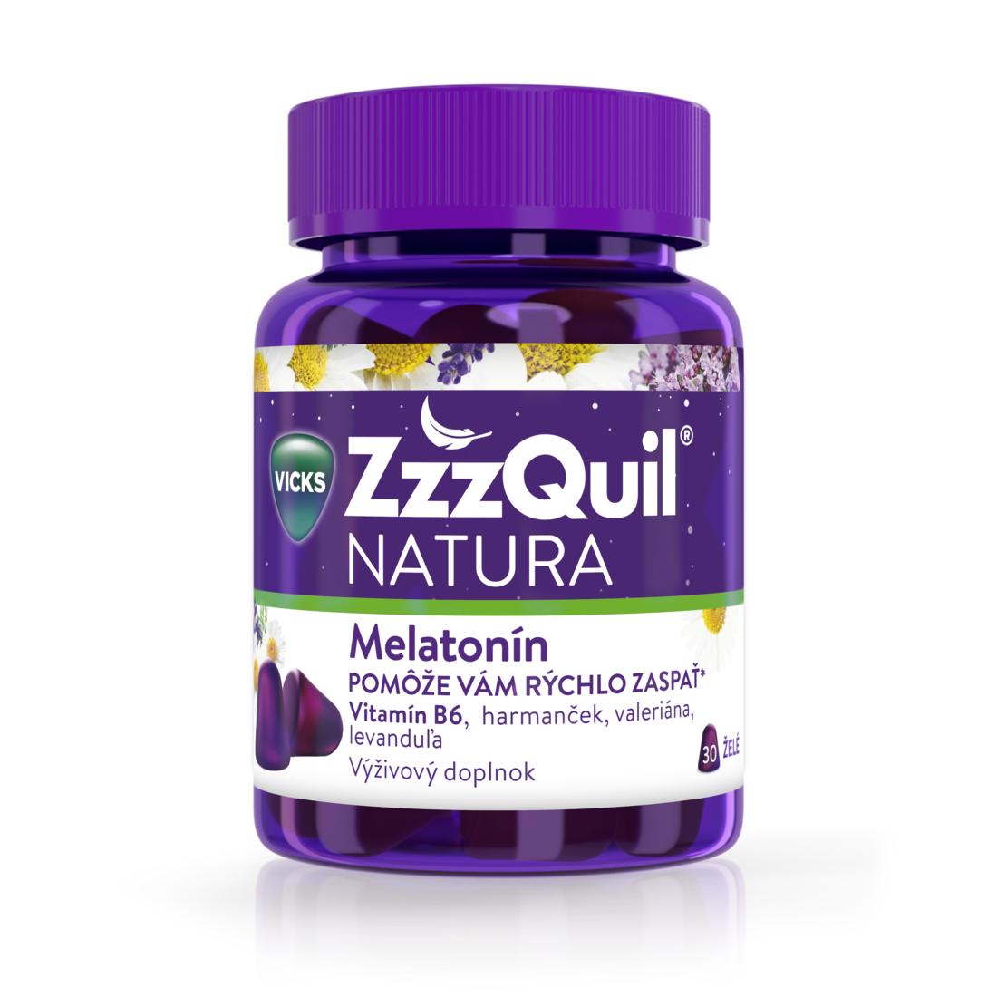 ZzzQuil_Natura_Main_Image ZzzQuil NATURA želé s príchuťou lesného ovocia 30 ks – Obrázok 1