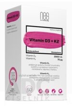 nesVITAMINS Vitamin D3 2000 I.U. + K2 70 μg cps 1x60 ks