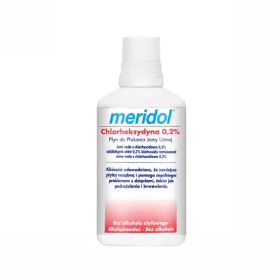 MERIDOL Ústna voda s chlorhexinídom 0,2% bez alkoholu 300 ml – Obrázok 2