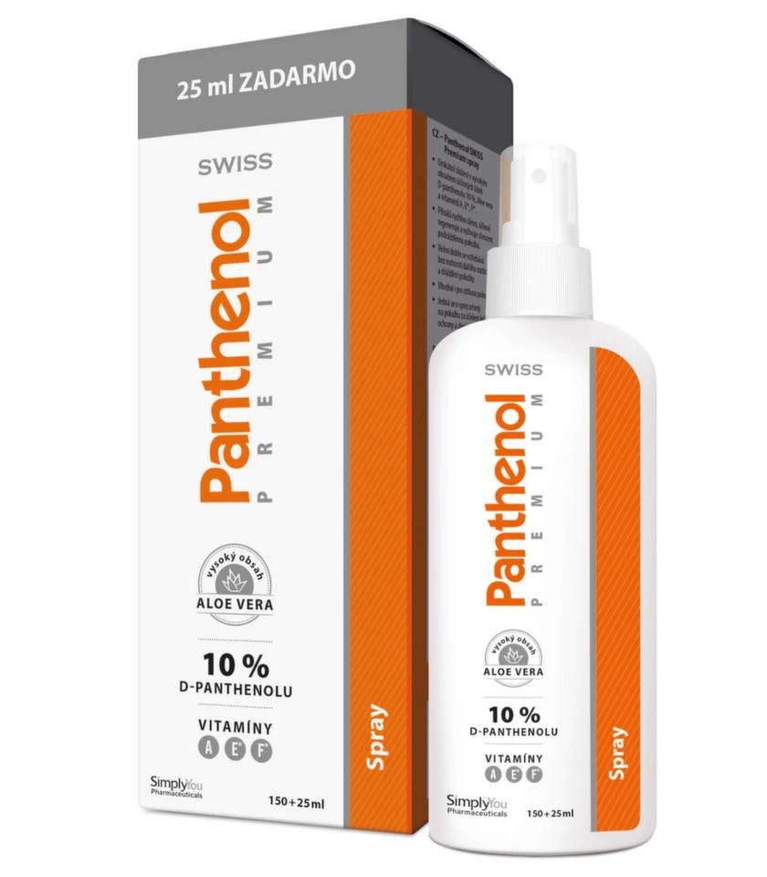 121812 SWISS Panthenol PREMIUM spray s aloe 175 ml – Obrázok 1