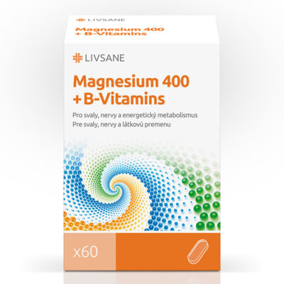 LIVSANE Magnézium 400 + B vitamíny 60 tabliet