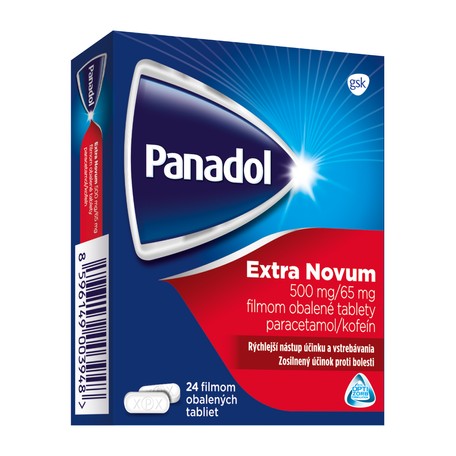 Panadol Extra Novum 500 mg/65 mg 24 tabliet – Obrázok 1