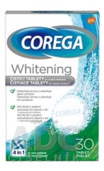 COREGA WHITENING antibakteriálne čistiace tablety 1x30 ks