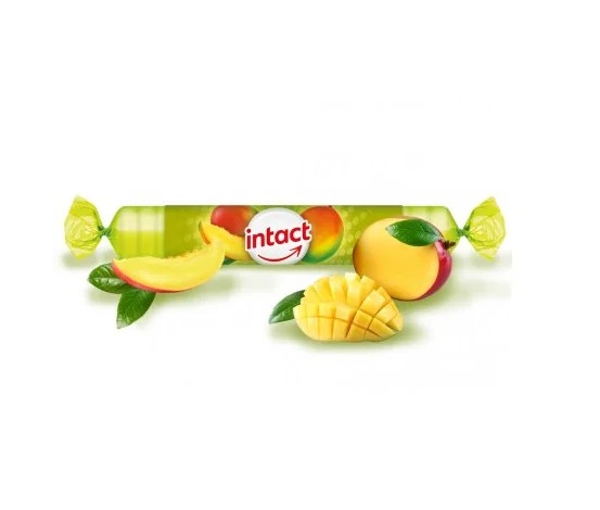 2673_intact-rolky-hroznovy-cukor-s-vitaminom-c-mango INTACT HROZNOVÝ CUKOR s vitamínom C s príchuťou manga 40 g – Obrázok 1