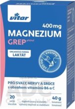 VITAR Magnézium 400 mg + vitamíny B6 a C vrecúška s príchuťou grepu 1x20 ks – Obrázok 2
