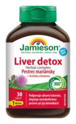 Jamieson Liver detox Pestrec mariánsky s artičokou a kurkumou 30 tabliet