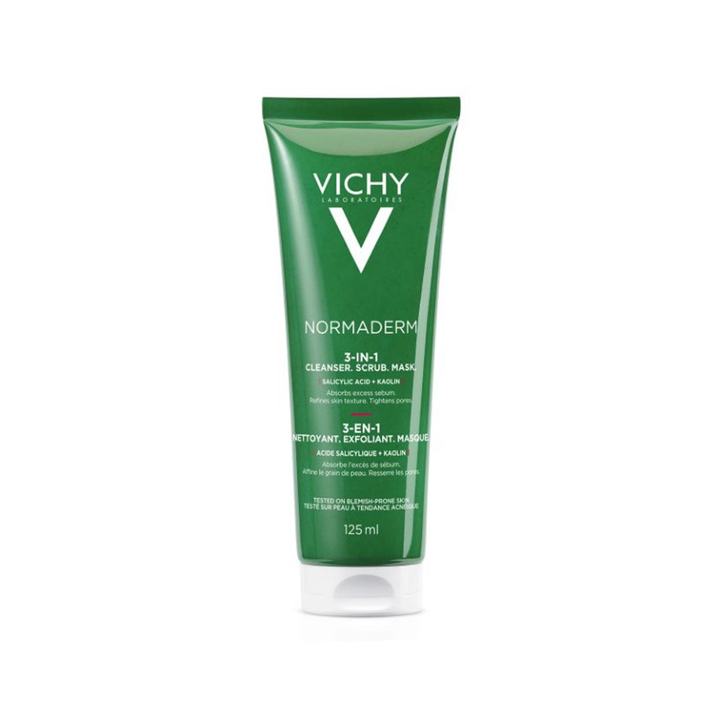 VICHY NORMADERM Čistiaca peelingová maska 3v1 125 ml – Obrázok 1