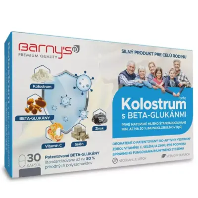 Barny′s® KOLOSTRUM s beta-glukánmi Forte 30 kapsúl – Obrázok 2