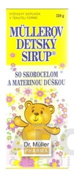 MÜLLEROV DETSKÝ SIRUP so skorocelom a materinou dúškou 1x320 g – Obrázok 2