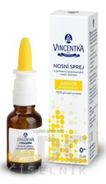 VINCENTKA NOSOVÝ SPREJ JUNIOR hypotonický 1x25 ml – Obrázok 2