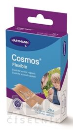 Cosmos Flexible elastická textilná náplasť na rany, 2 veľkosti 20 ks – Obrázok 2