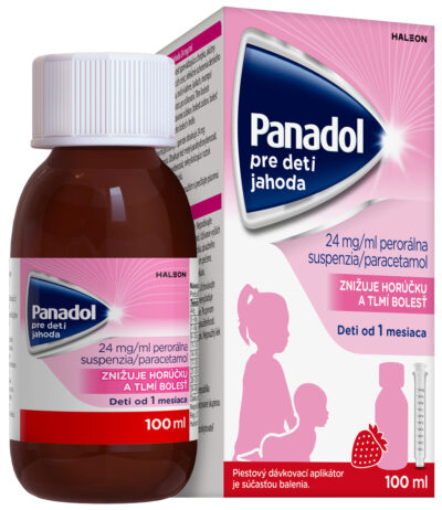 Panadol pre deti jahoda perorálna suspenzia 100 ml – Obrázok 2