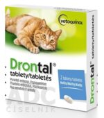 Drontal tablety (pre mačky) tbl 1x2 ks – Obrázok 2