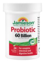 JAMIESON PROBIOTIC 60 BILLION ULTRA STRENGTH zmes bakteriálnych kultúr - 9 kmeňov 24 kapsúl – Obrázok 2