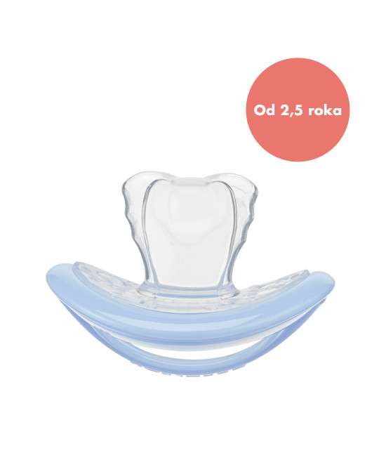 korekcny-cumlik-curaprox-baby-velkost-2-modry CURAPROX Baby cumlík veľkosť 2, modrý 1 ks – Obrázok 1