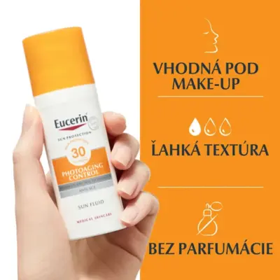 Eucerin SUN PHOTOAGING CONTROL SPF 30 na tvár emulzia na opaľovanie 50 ml – Obrázok 4