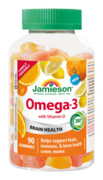 Jamieson Omega-3 Gummies 90 želatínových pastiliek