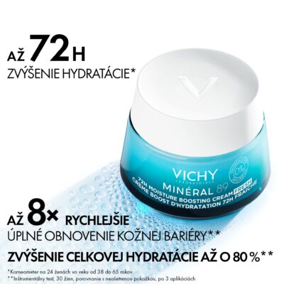 VICHY MINERAL 89 72H hydratačný krém bez parfumácie 50 ml – Obrázok 2