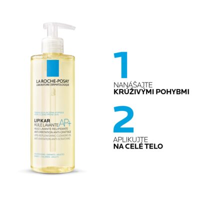 LA ROCHE-POSAY LIPIKAR  AP+ sprchový olej 400 ml – Obrázok 2