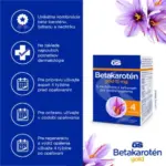 GS Betakarotén gold 15 mg s nechtíkom a šafranom 120 kapsúl – Obrázok 3